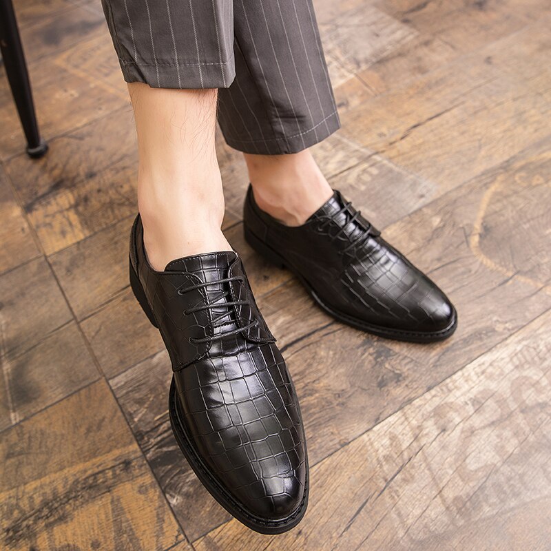Chaussures formelles élégantes pour hommes, chaussures oxford confortables pour hommes, zapatos hombre, 47