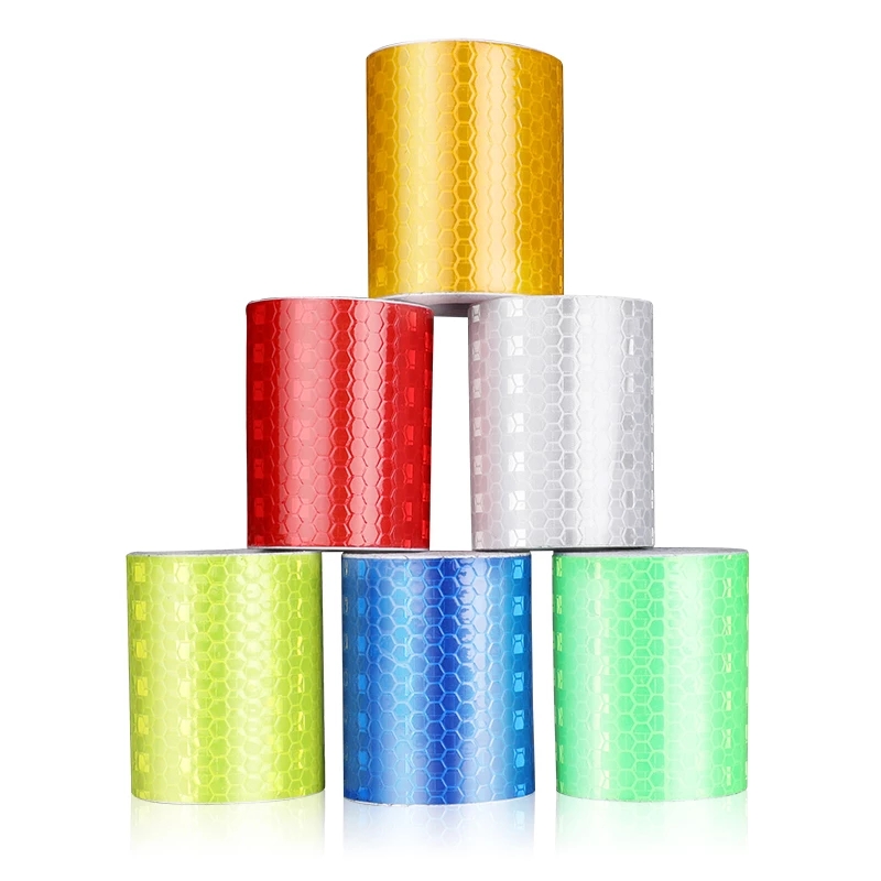 5*300 cm Auto Reflecterende Tape Sticker Veiligheid Mark Auto Styling Zelfklevende Waarschuwing Tape Motor Fiets Film decoratie Tool