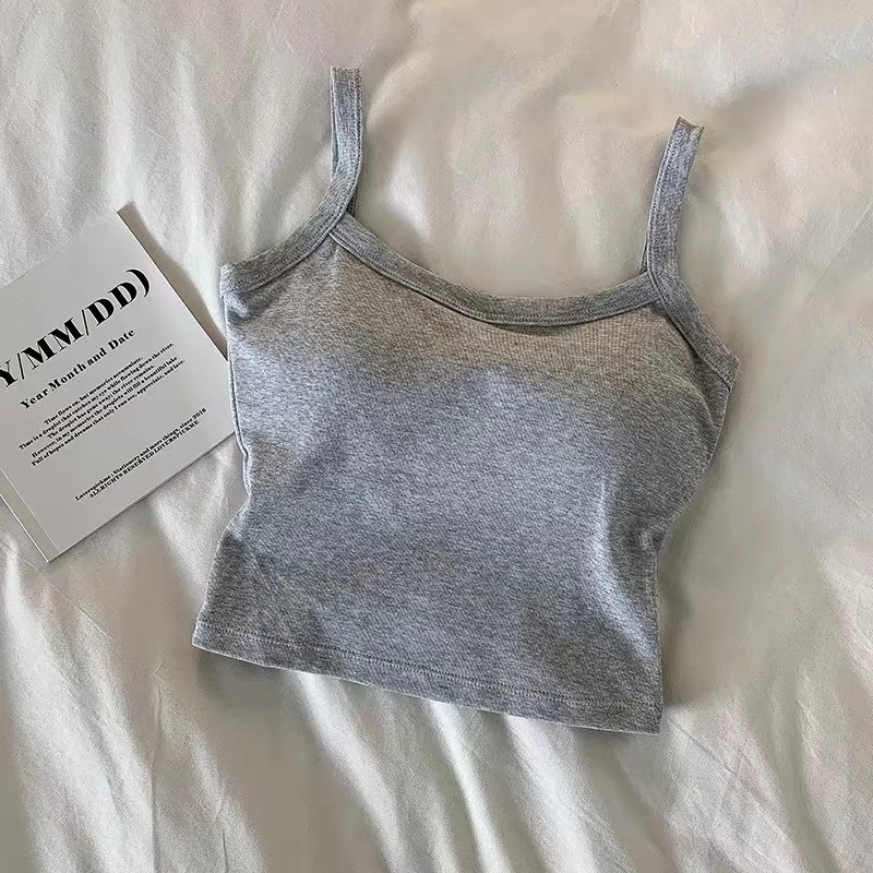 Crop top dam sexiga ärmlösa toppar damunderkläder damlinne flickor basic t-shirt väst underkläder bh tubtoppar: Blå