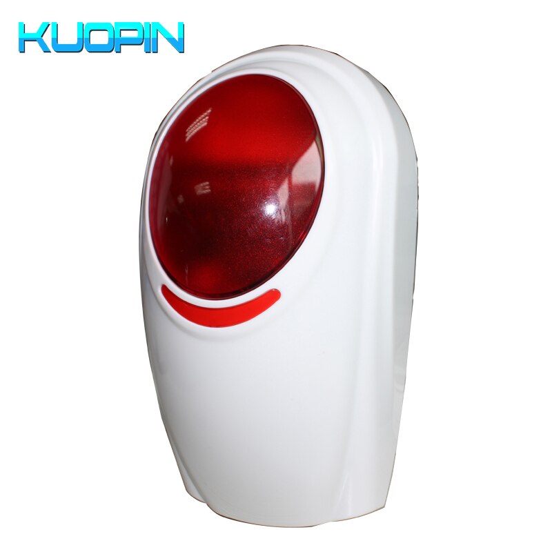 Outdoor 120dB Sound Wireless Flash Siren 433HMz Frequency Home Security GSM Alarm Systems Threaten Thieves Strobe Siren