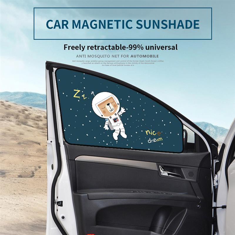 Ombre magnétique rideau Automobile parasol enfants ombre voiture ombre dessin animé ombre dessin animé ombre pour voiture fenêtre enfant