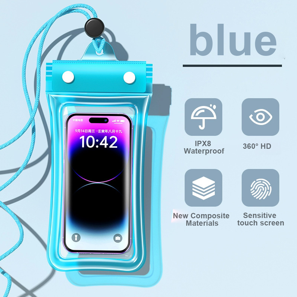 Waterdichte telefoonhoes Zwemmen Waterdichte tas Universele onderwatertelefoonbeschermhoes PVC-hoes voor iPhone 15 14 13 Pro Max