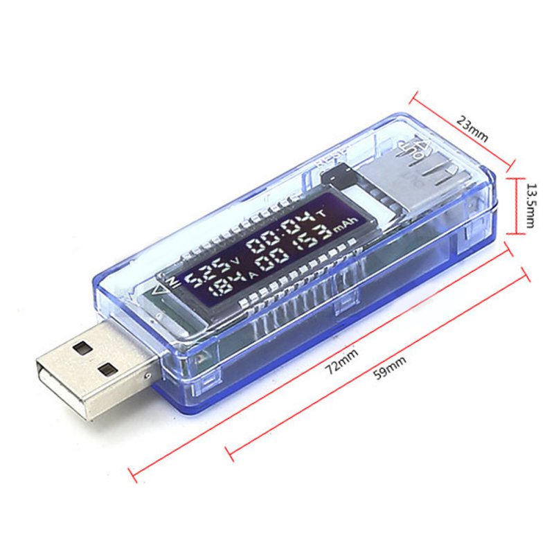 Led Digitale Dual Usb-poort Stroom Spanning Opladen Test Detector Tester Batterij Arts Meter Monitor Voltmeter Amperemeter Charger