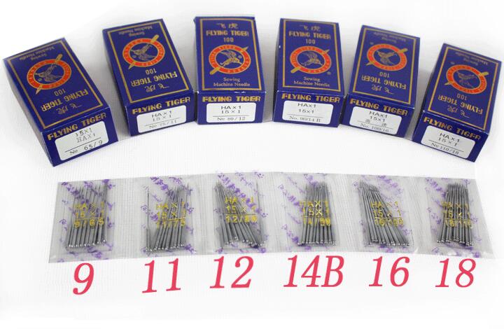 10Pcs Ha X 1,130/705H,15X1 Naalden Size #9 #11 #12 #14 #16 #18 Voor Singer Brother bernina Pfaff Elna Janome # Naaien