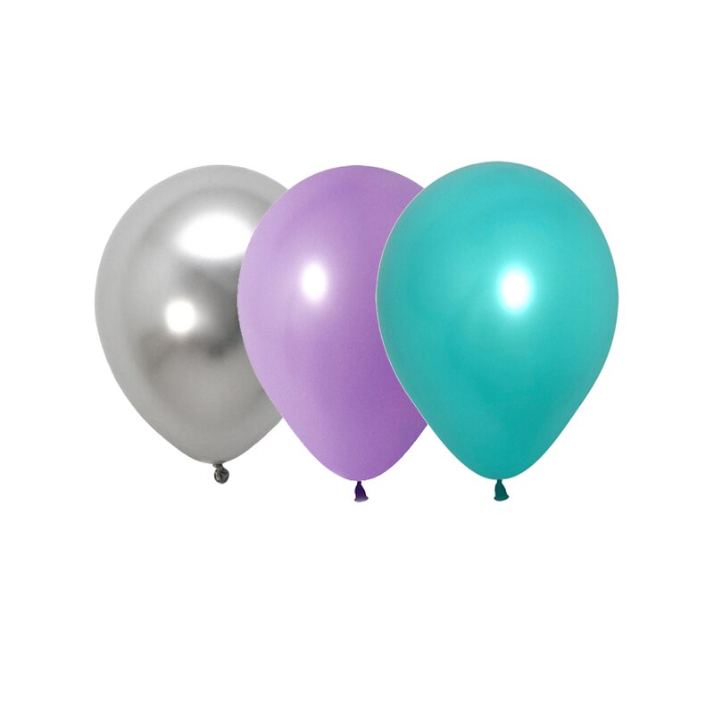 Nautische Mermaid Thema Verjaardagsfeestje Visnetten met Zee Schelpen Metalen Ballonnen Achtergrond Muur Opknoping Decoratie Benodigdheden: mixed balloon