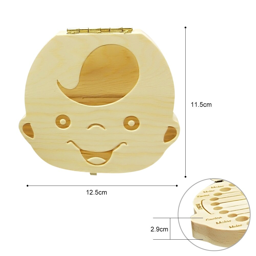 Houten Baby Houten Baby Box Kids Tand Opbergdoos Navelstreng Lanugo Organizer Melk Verzamelen Herinneringen Besparen