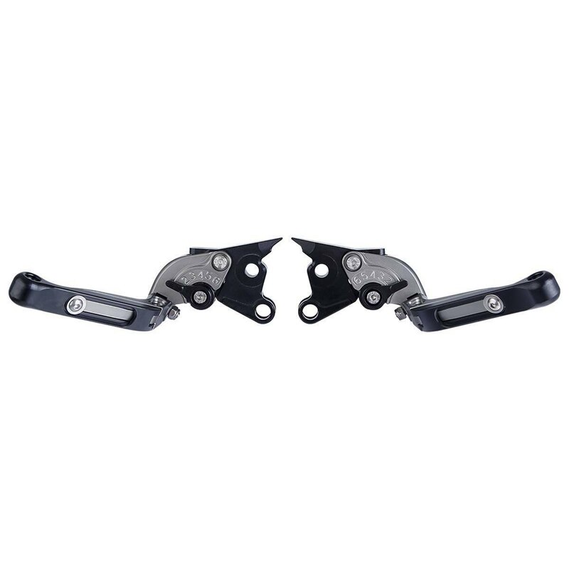 Motorcycle Opvouwbare Uitschuifbare Rem Koppeling Hevels Voor Yamaha Yzf R1 04-08 Yzf R6 05-16 R6S 2006 2007: Gray