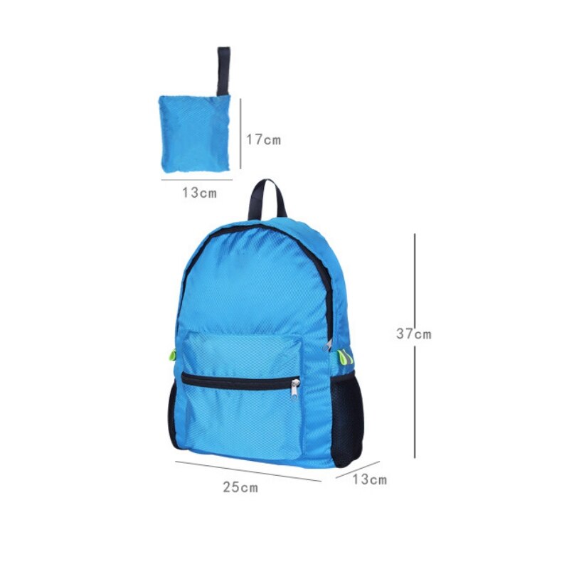 Lightweight Nylon Foldable Backpack Waterproof Backpack Sport Bag Portable Men Women for Travel