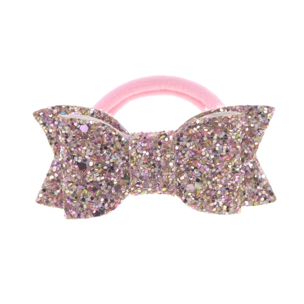Baby nylon pannband med paljett rosett flicka diy blomma elastiskt pannband barn huvudbonader barn håraccessoarer: 9