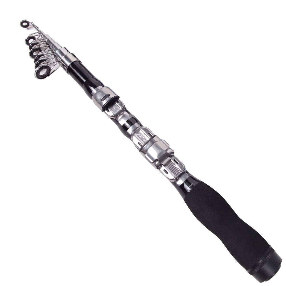 Portable Rock Fishing Rod Ultrashort Telescopic Carbon Spinning Fishing Pole