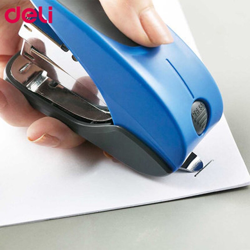 Deli Mini Stapler User Friendly Labor-saving Fashionable Center Joint Stapler 0371 Office School Stationary Binding Supplies