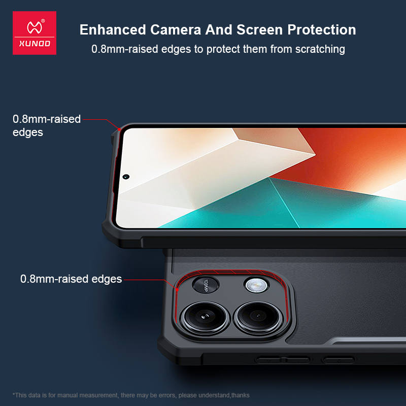 Xundd-funda Xiaomi Redmi Note 13 Pro Plus transparente a prueba de golpes para Xiaomi Redmi Note13 4G Note13 Pro+ 5G