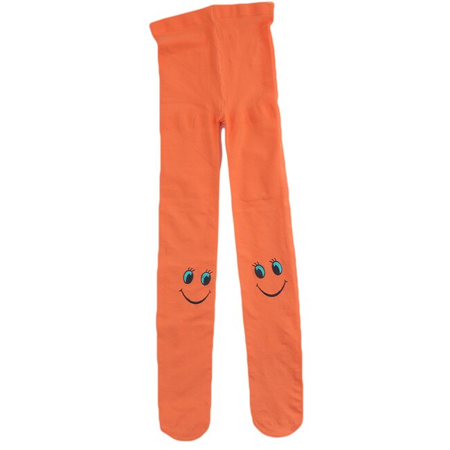 Collants d&#39;automne à motif Smiley pour filles de 3 à 8 ans, pantalons imprimés Smiley, 11 couleurs, 904970: Orange