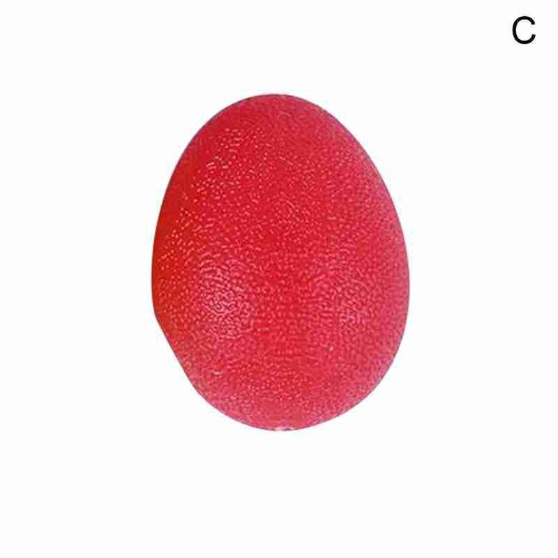 Eivormige Siliconen Grip Stress Bal Hand Vinger Weerstanden Strengthener Zachte Bal Voor Hand Squeeze Training Fitnes D7V8: C