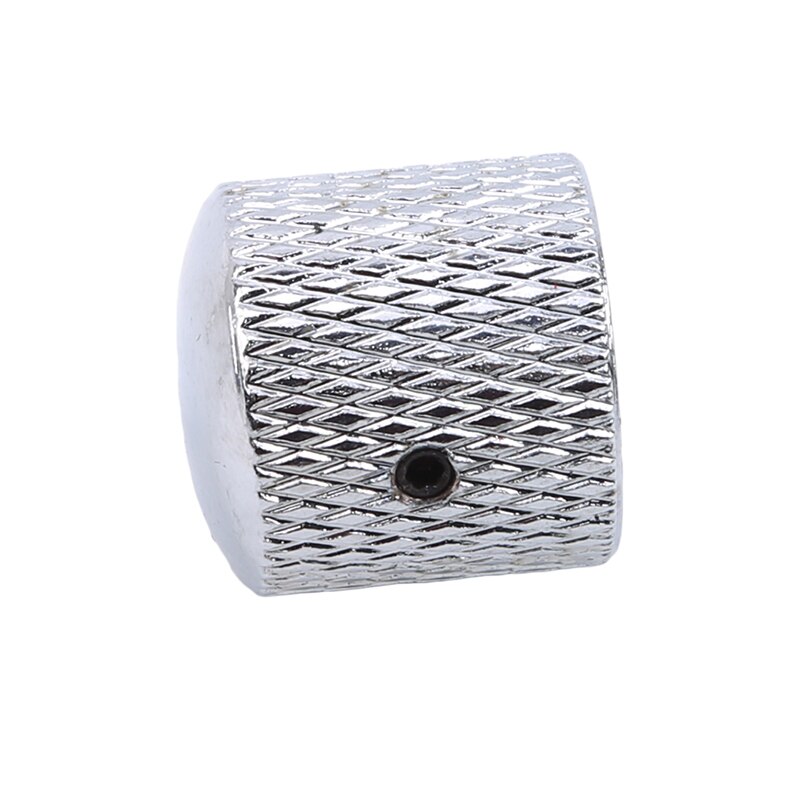 Métal dôme ton guitare basse bouton de commande bouton outils pour Fender A potentiomètre guitare clé pièces musicales: silver