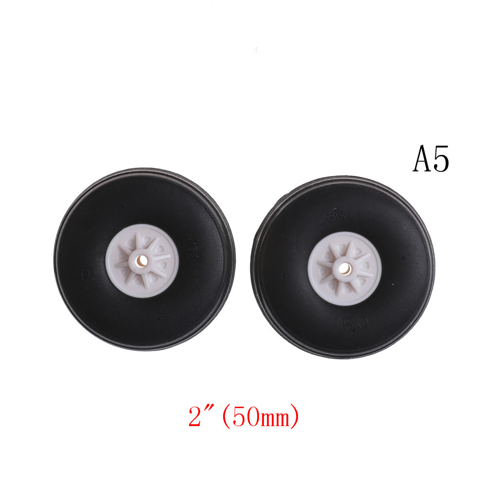 2 teile/los Schwanz Rad Gummi PU Kunststoff Hub 1 "-3,5" Zoll Für RC Flugzeug Ersatzteile: Size 5