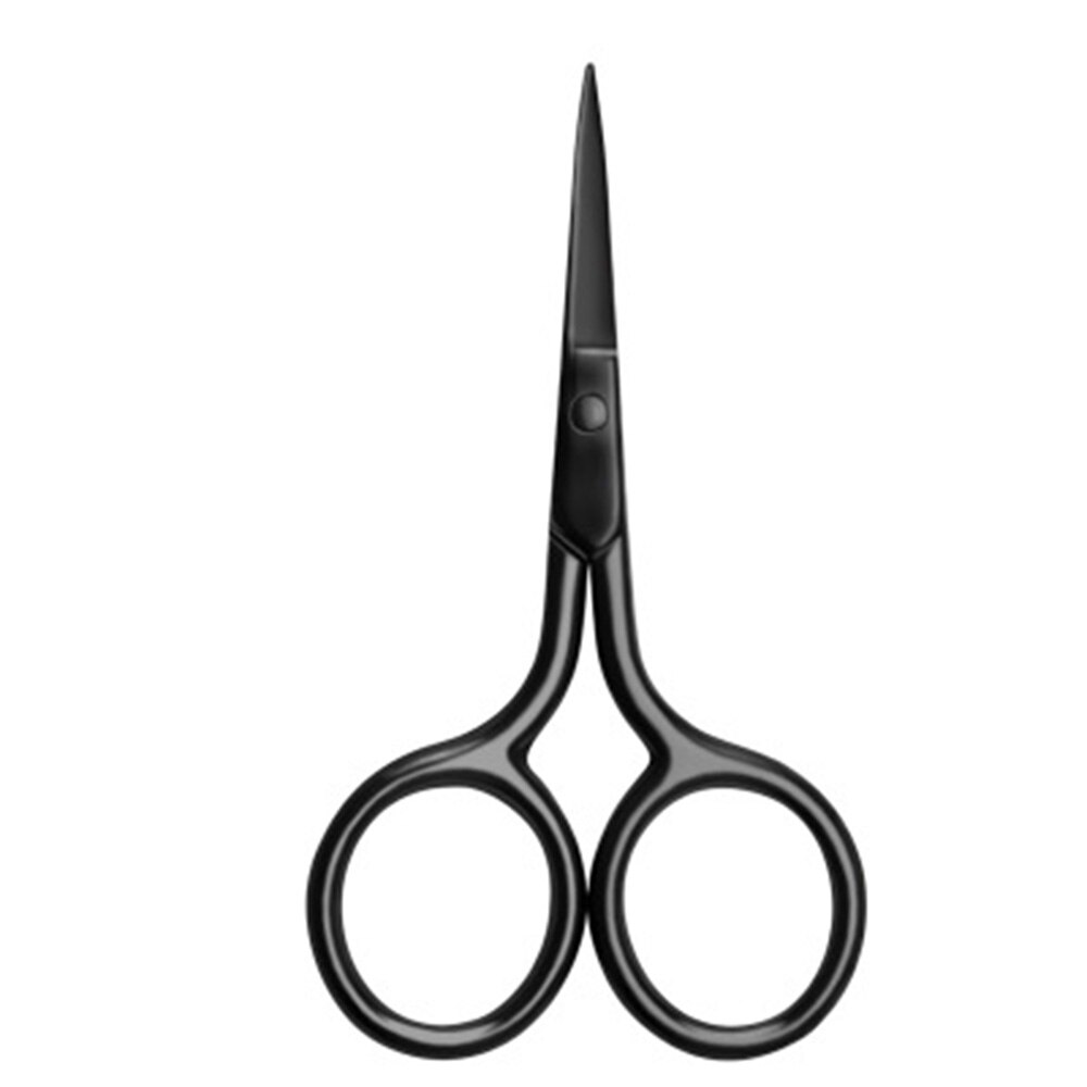 Neus Haar Schaar Kleine Roestvrijstalen Rechte Tip Schaar Facial Trimmen Make-Up Beauty Tool Voor Wenkbrauwen Neus Baard