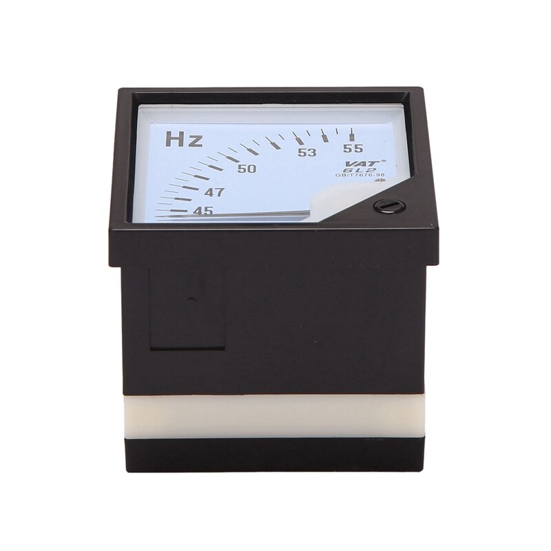 Fashionfrequency Tester Vierkante Panel Analoge Frequentie Meter Hoge Nauwkeurigheid Digitale Analoge Multimeter 45-55Hz