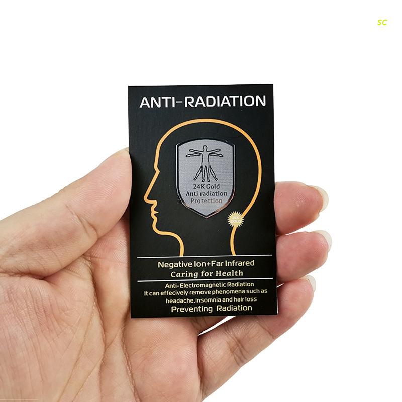 10PCS Shield Shape EMR Blocker Radiation EMF Protection Sticker for all Mobile Phones Computers Laptops Anti Radiation .