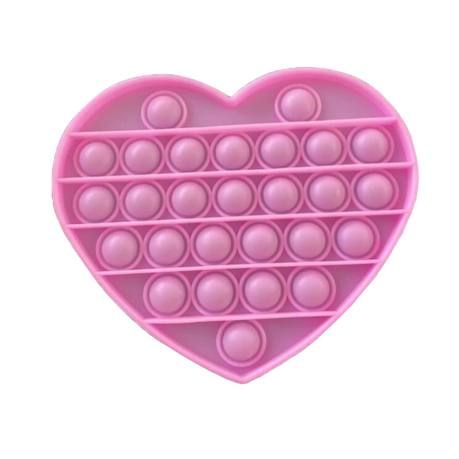 Rosa a forma di cuore Push Bubble Fidget giocattoli giocattolo Antistress per adulti bambini arcobaleno Push It Bubble giocattoli Antistress Fidget Toys