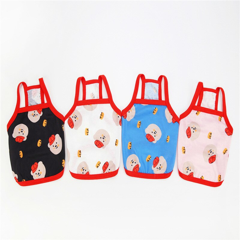 Thin Pet Dog Vest Summer Small Dogs Puppy Clothes Pugs Suspenders Vest Shirs Chihuahua Teddy Yorkshire Poodie Pomeranian Bichon