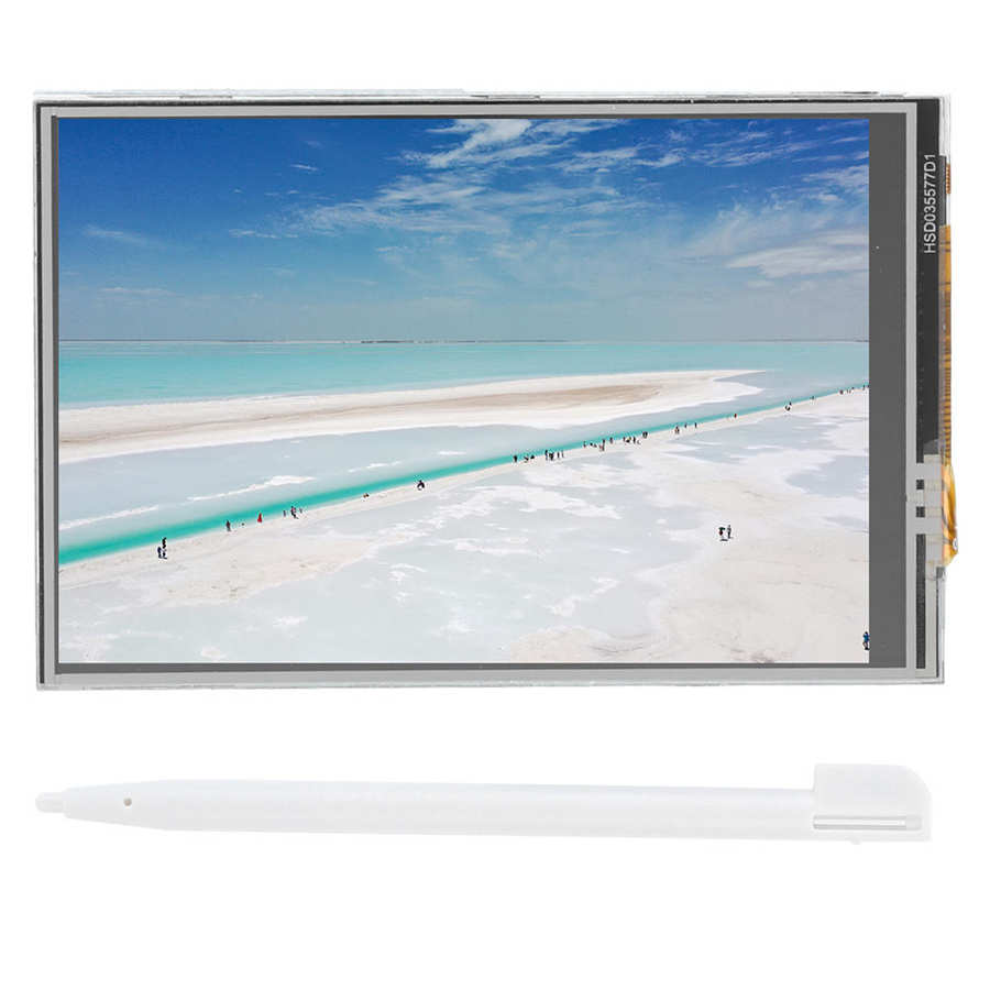 3.5inch RPi Display 480x320 4B Resistive Touch Monitor with Pen Fit for Raspberry Pi 3B+
