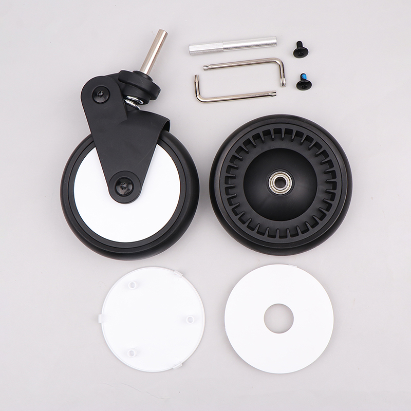 Replacement rubber wheels for strollers, front and rear wheels, stroller accessories, compatible with strollers