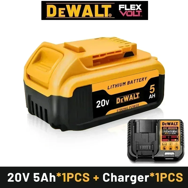 Original DEWALT battery, 20V-60V 6AH, 9AH rechargeable lithium-ion battery, DEWALT charger, DCB115, DCB118, DEWALT tool battery: Ivory
