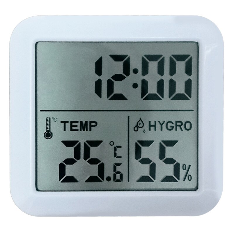 Lcd Digitale Temperatuur Vochtigheid Meter Thuis Indoor Elektronische Hygrometer Thermometer Monitor Weerstation Babykamer: Default Title
