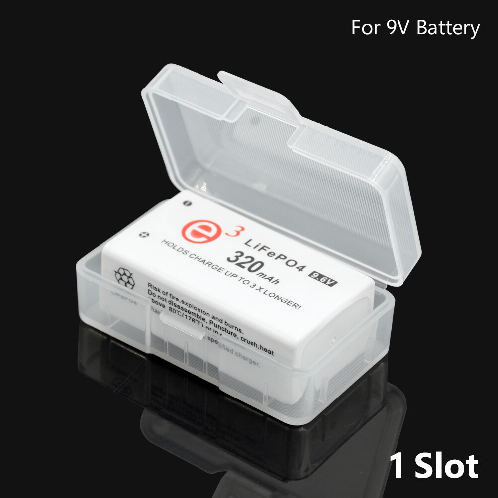 Transparante Plastic Batterij Storage Box Voor 1Pc... – Grandado
