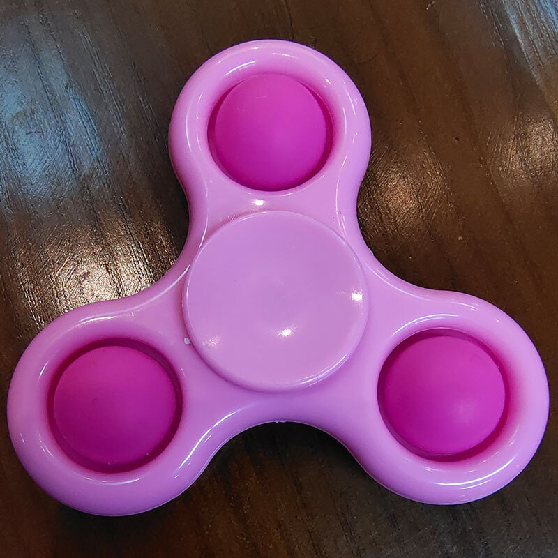 Toys Fidget Sensory Pop It Toy push pop bubble key chain spinner simple dimple popit fidget toy: 9