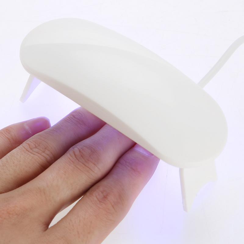 Draagbare 6 W UV Gel Polish Lamp Mini Nail UV Lichttherapie Machine LED Lamp Nail Droger USB Charge voor gel Art Manicure Lak