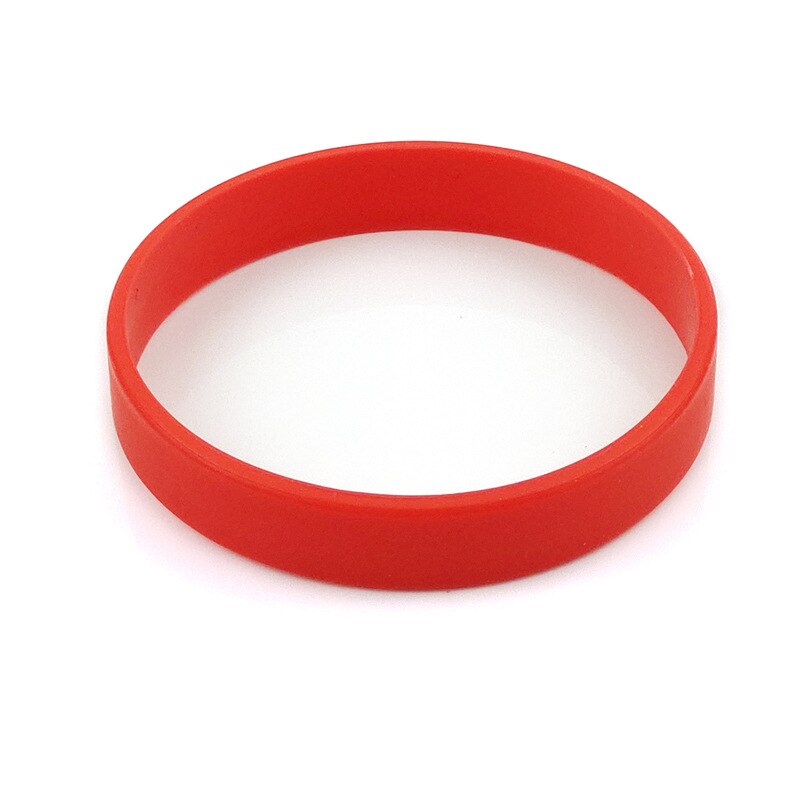 Silicone Rubber Wristband Flexible Wrist Band Cuff Bracelet Sports Casual Band For Anniversary Dating Party TXTB1: RE