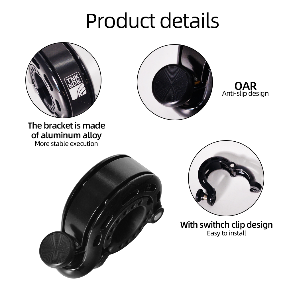 ThinkRider Bicycle Bell Invisible Cycling Safety Signal Warning Sound Loud and Clear Ringtone Horn MTB bike Accessories