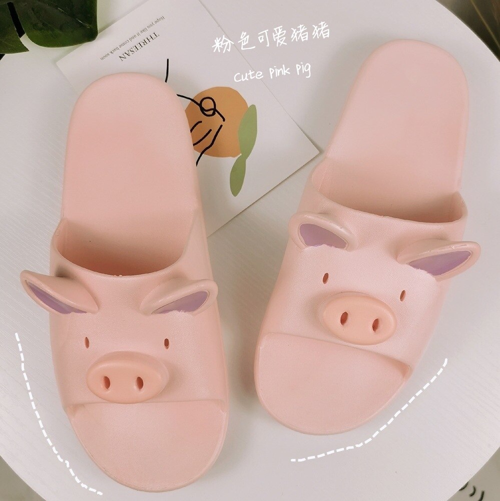 Maiale Rosa Pantofole Femminile Bella Ragazza Umore compagno Casa Interno Confortevole Antiscivolo Da Bagno Freddo Mocio Pantofole A Casa Maschili degli uomini scarpe