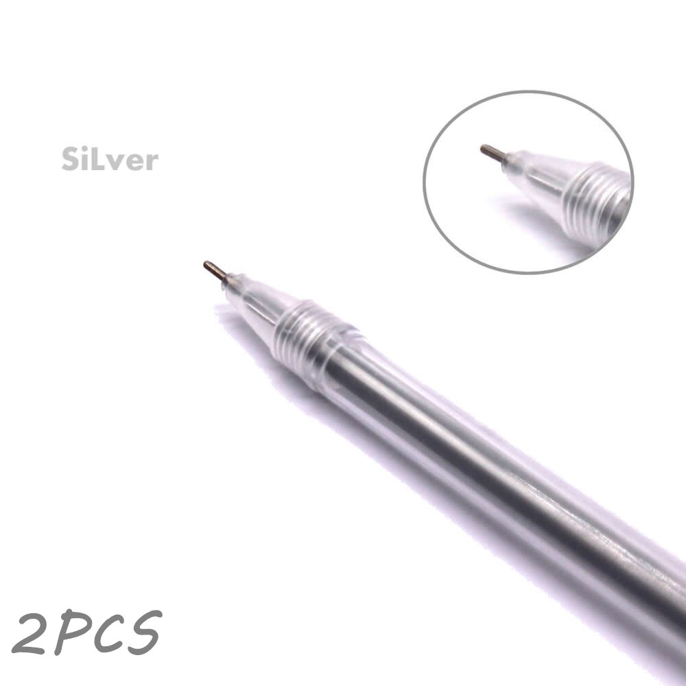 Sketchbook Diary for Drawing Painting Graffiti Soft Cover Black Paper Sketch Book Notebook Office School Supplies: Silver 2pcs