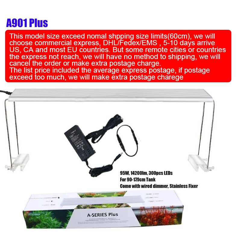 Chihiros, serie A PLUS, iluminación Led de Aquarum, luz de crecimiento para plantas, tapa o fijación colgante con Control remoto de brillo