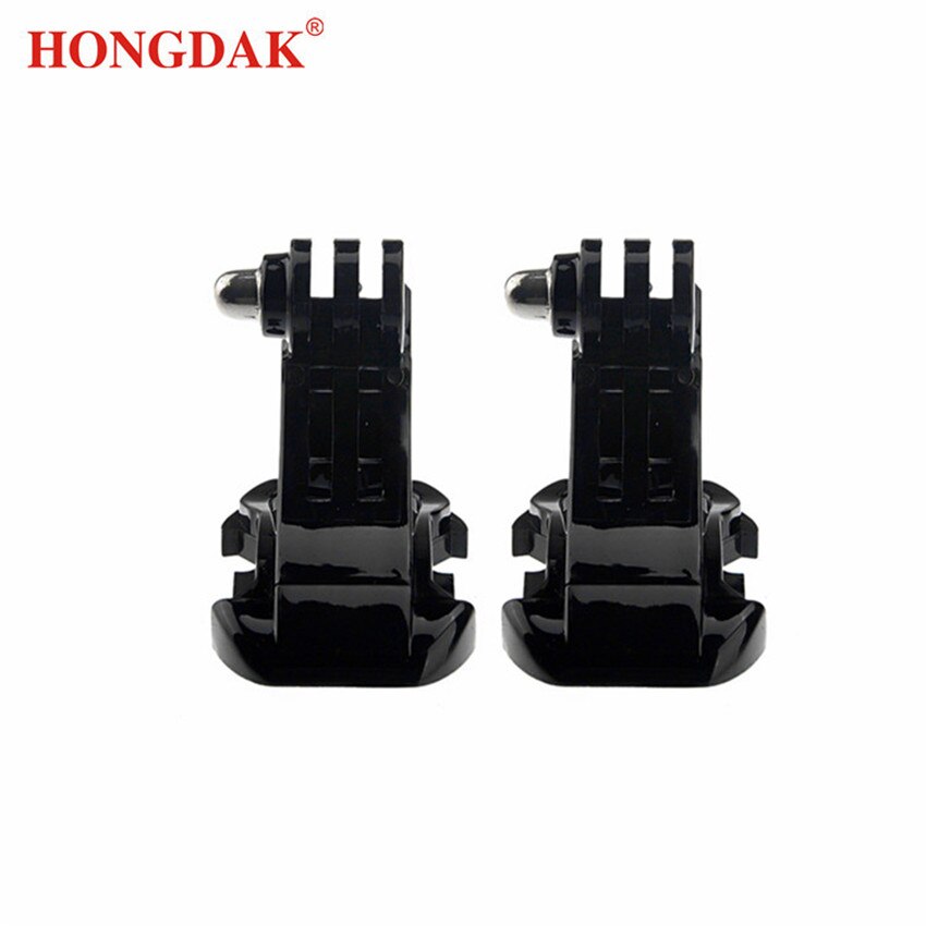 HONGDAK 2 STUKS J Haak Gesp Borstband Helm Base Mount voor GoPro Sport Camera