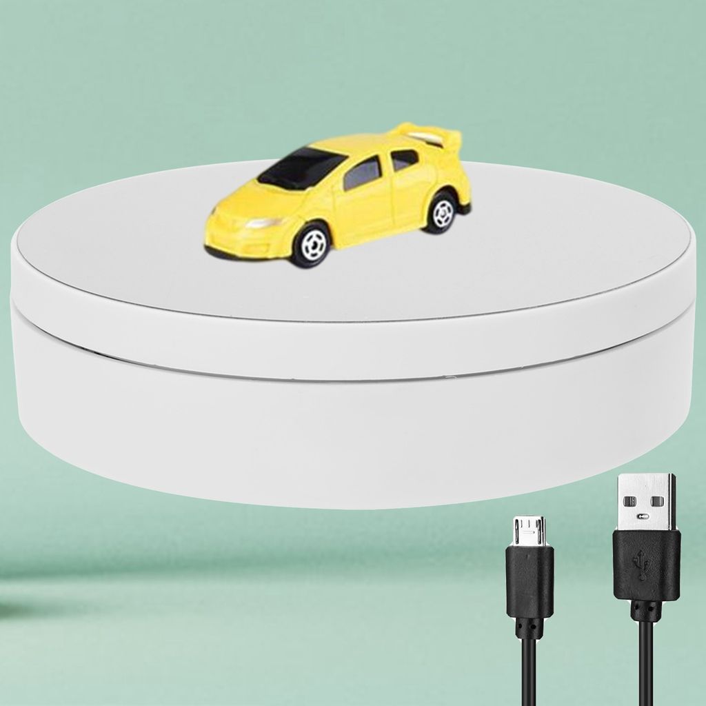Motorized Rotating Display Stand 360 Degree Turntable 3 Speeds for Cake