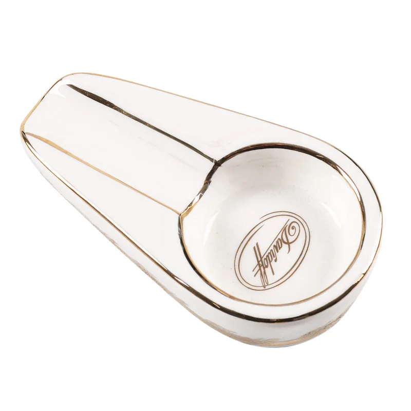 Posacenere per sigari posacenere per sigari portatile verniciato in ceramica accessori per sigari accessori per fumatori: Borgogna