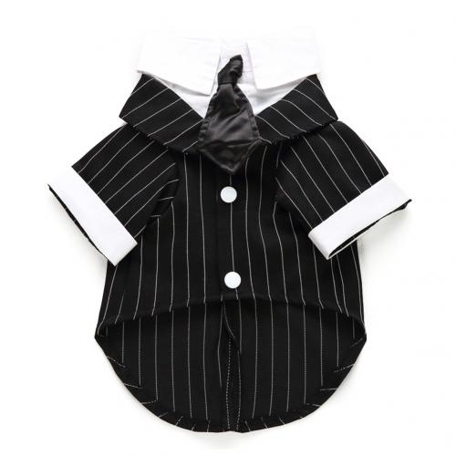 Huisdier Hond Kat Kleding Hond Smoking Pak Prins Smokingvlinderdas Suits Puppy Kostuum Jumpsuit Coat Hond Suits Jassen Huisdier producten: Suit M