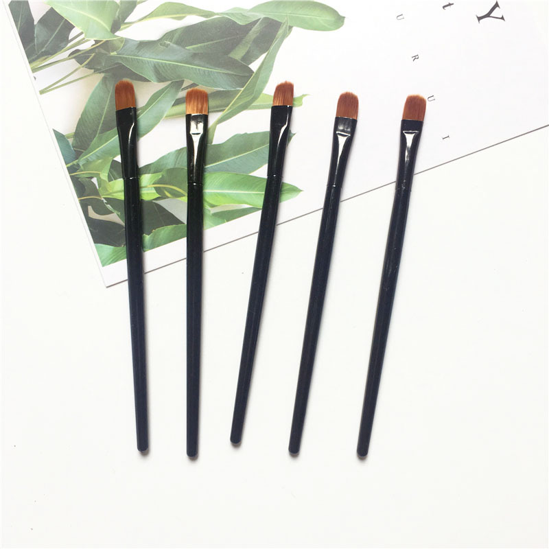 Pincel redondo para maquillaje, accesorio de belleza para labios, cejas, sombra de ojos, corrector, accesorios de maquillaje