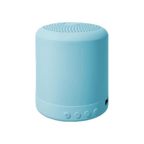 Portable Mini Wireless Bluetooth Hands-free USB TF AUX FM Speaker Music Player Macaron Mini Bluetooth Speaker: Blue