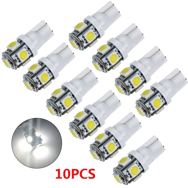 W5W T10 Canbus Led Cob Reverse Licht Auto 5 Smd Marker Lampen Side Richtingaanwijzers Achter Knipperlichten Parking Lamp auto 12V Drl Halogeen