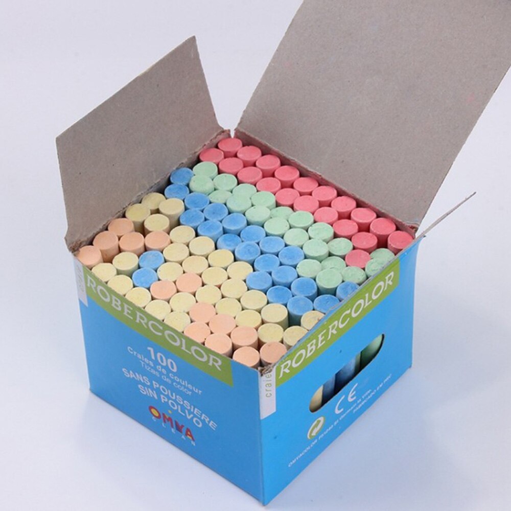 Pizarra de suelo artístico para niños, suministros educativos para la escuela, grafiti, 100 Uds.: colorful