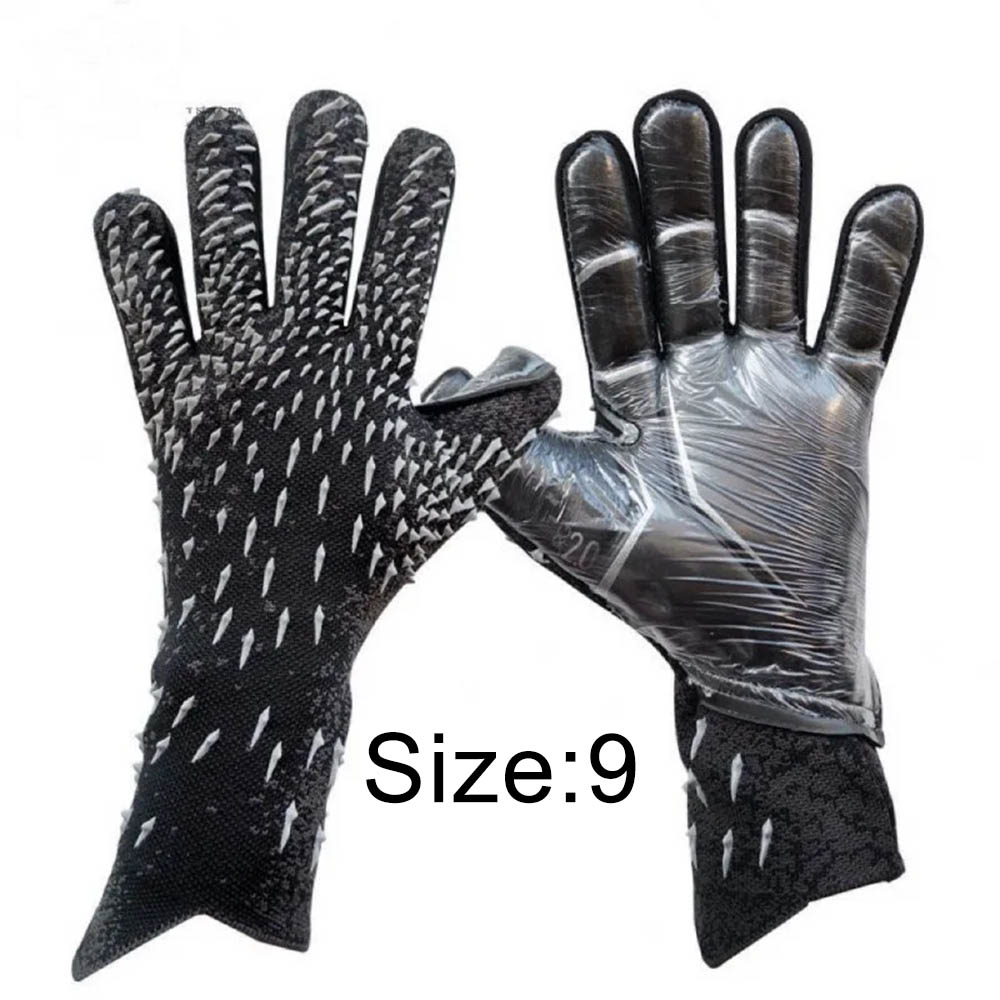Luvas De Goleiro De Futebol De Látex Espessado, Goleiro Profissional, Futebol, Esportes, Treino, Partida, Adultos, Juventude: Cáqui