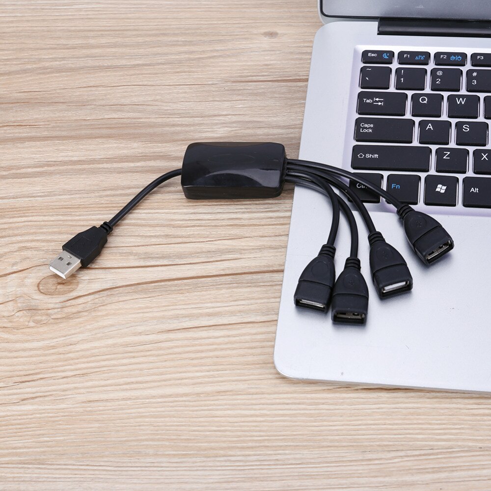 4 in 1 Ports USB 2.0 Extender Cable Splitter Connector Adapter Multi Ports USB Hub Extender for Notebook Laptop PC Computer