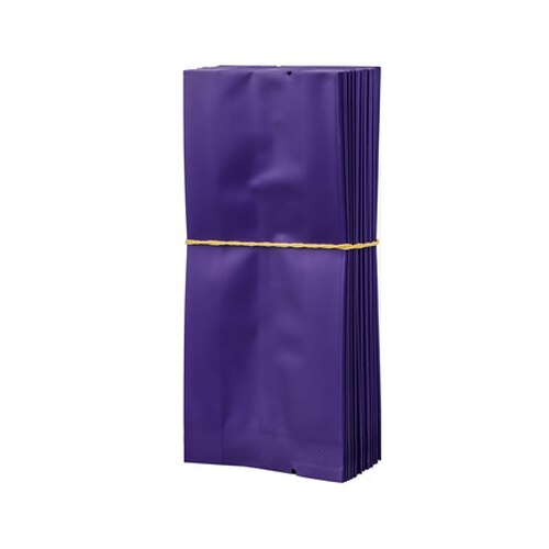 200 teile/los Tee taschen Reinem Aluminium Tasche Wärme Dichtung Verpackung Beutel Lebensmittel Kaffee Tee Tasche 13*5.5*2,5 cm: LILA