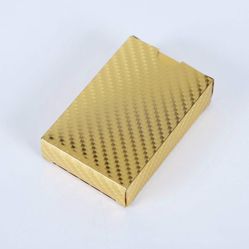 Unterhalten Goldene Spielkarten Deck Von Goldfolie Poker einstellen Magie Karten 24K Gold Kunststoff Folie Poker dauerhaft Wasserdicht karten