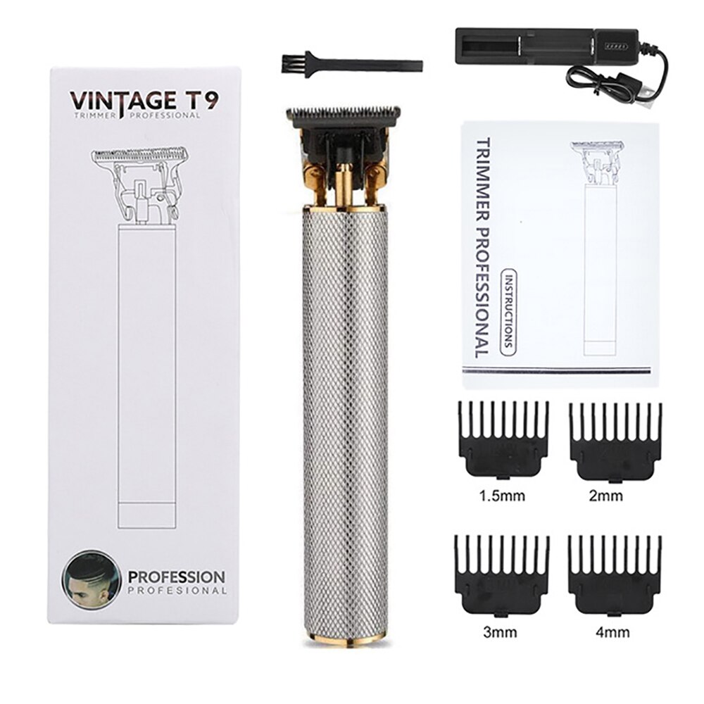 Hair Clippers USB Rechargeable Baldheaded Electric Trimmer Men Barber Cutting Machine Cordless Shaver Battery: T5